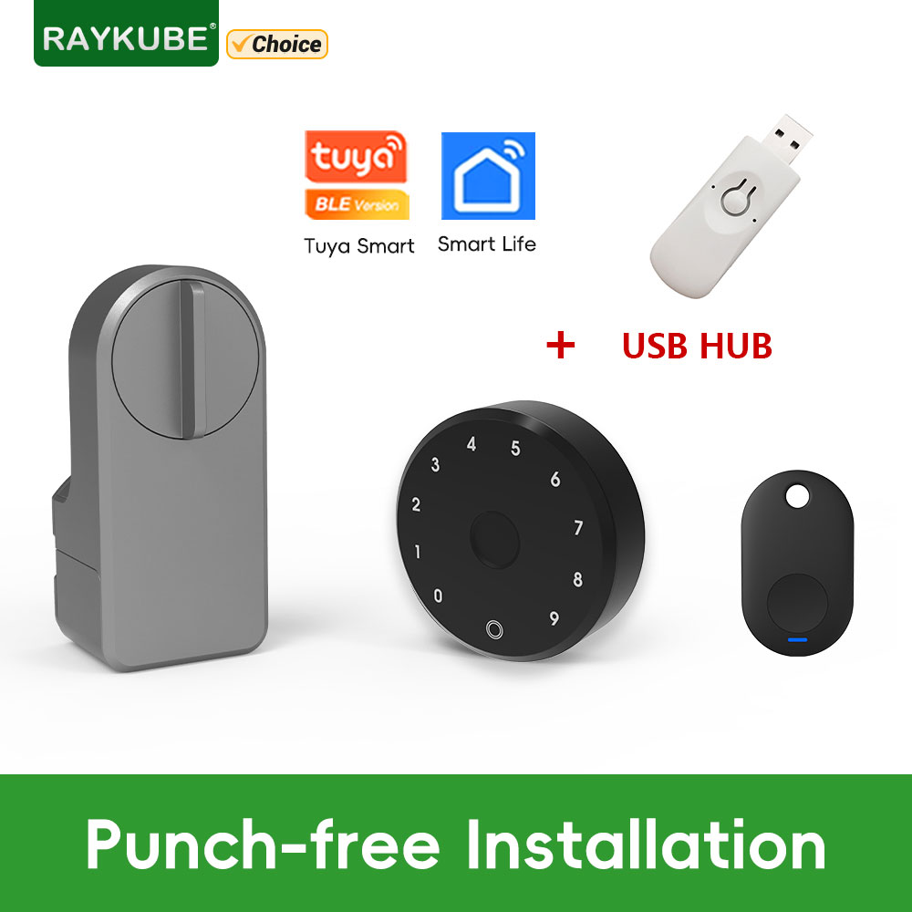 Smart Lock For Sliding Door - RAYKUBE A1 Pro Tuya BEL 스마트