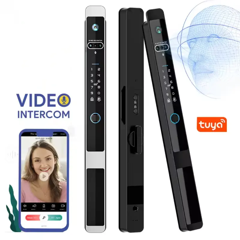 Video Door Lock With Camera Peephole - 카메라 비디오 인터콤 방수 IP65 자동