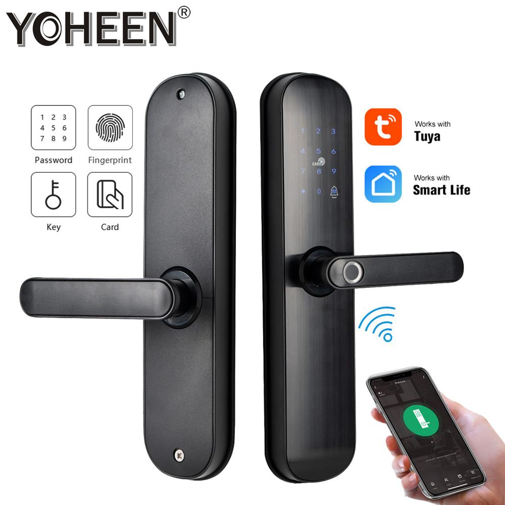 Smart Door Lock Fingerprint Wifi - TUYA 스마트 도어 잠금 장치, 디지털