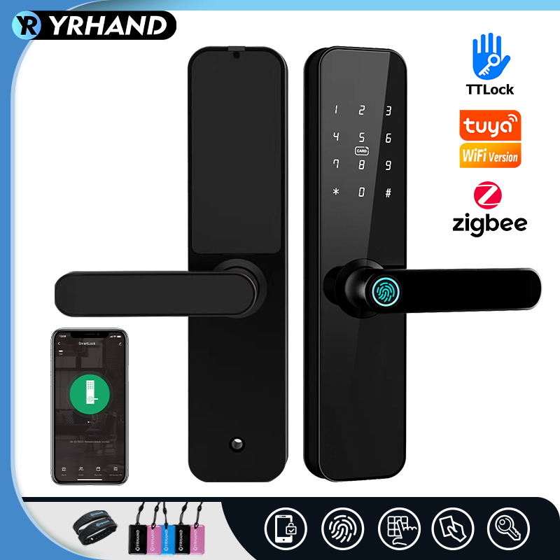 Smart Lock Zigbee Gateway - F7 Tuya wifi fechadura eletronica 디지털