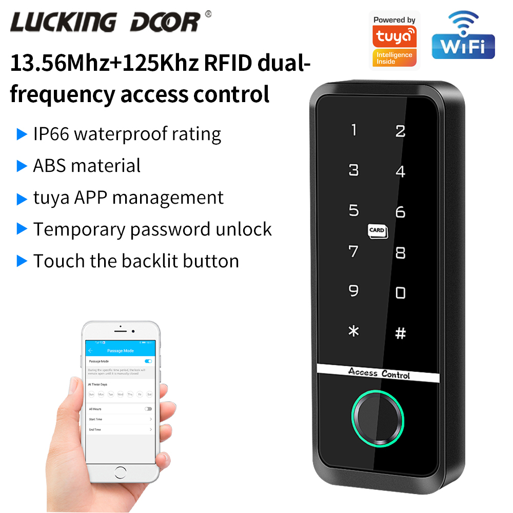 Fingerprint Padlock Weatherproof - Tuya App 지원 전자 지문 잠금