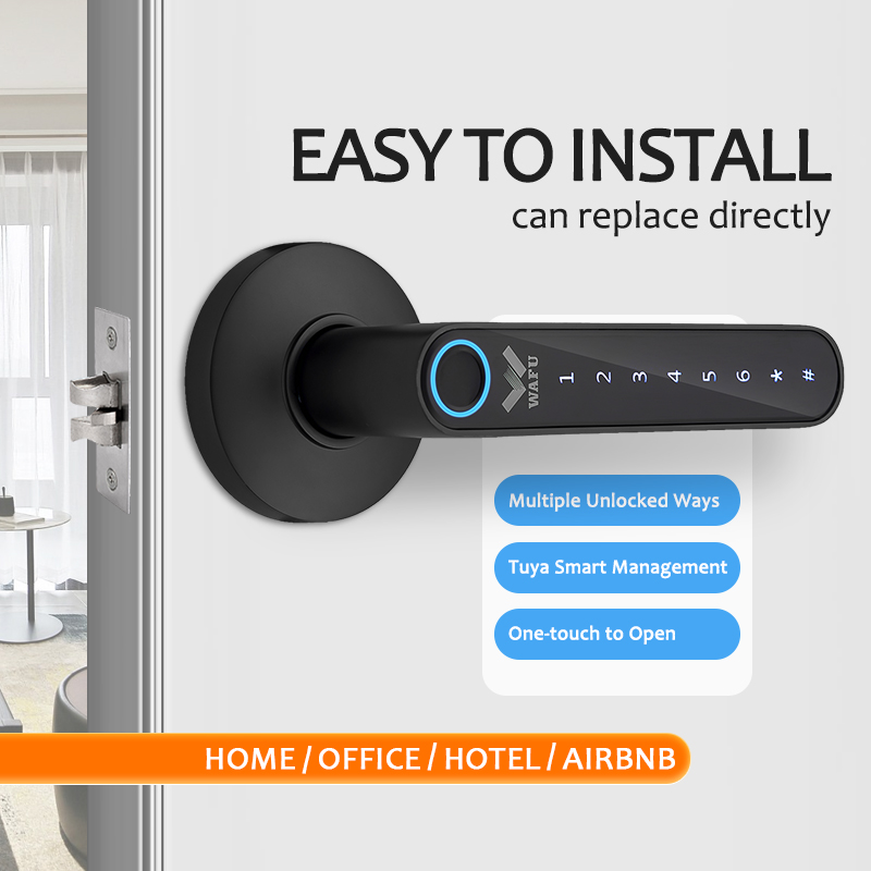 Smart Lock Deadbolt Keypad Bluetooth - WAFU 016 지문 문짝 잠금 장치,