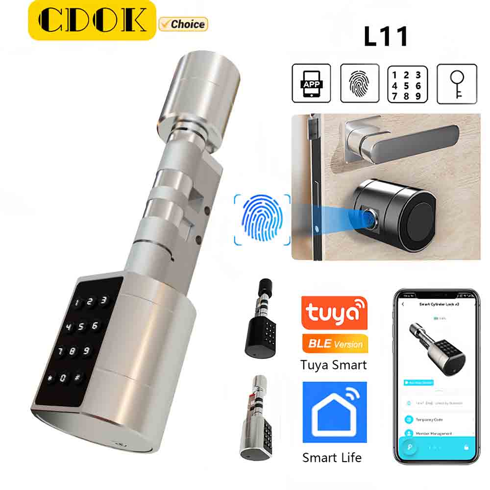 Smart Lock Zigbee Gateway - CDOK L11Tuya Bluetooth 스마트 잠금 장치,
