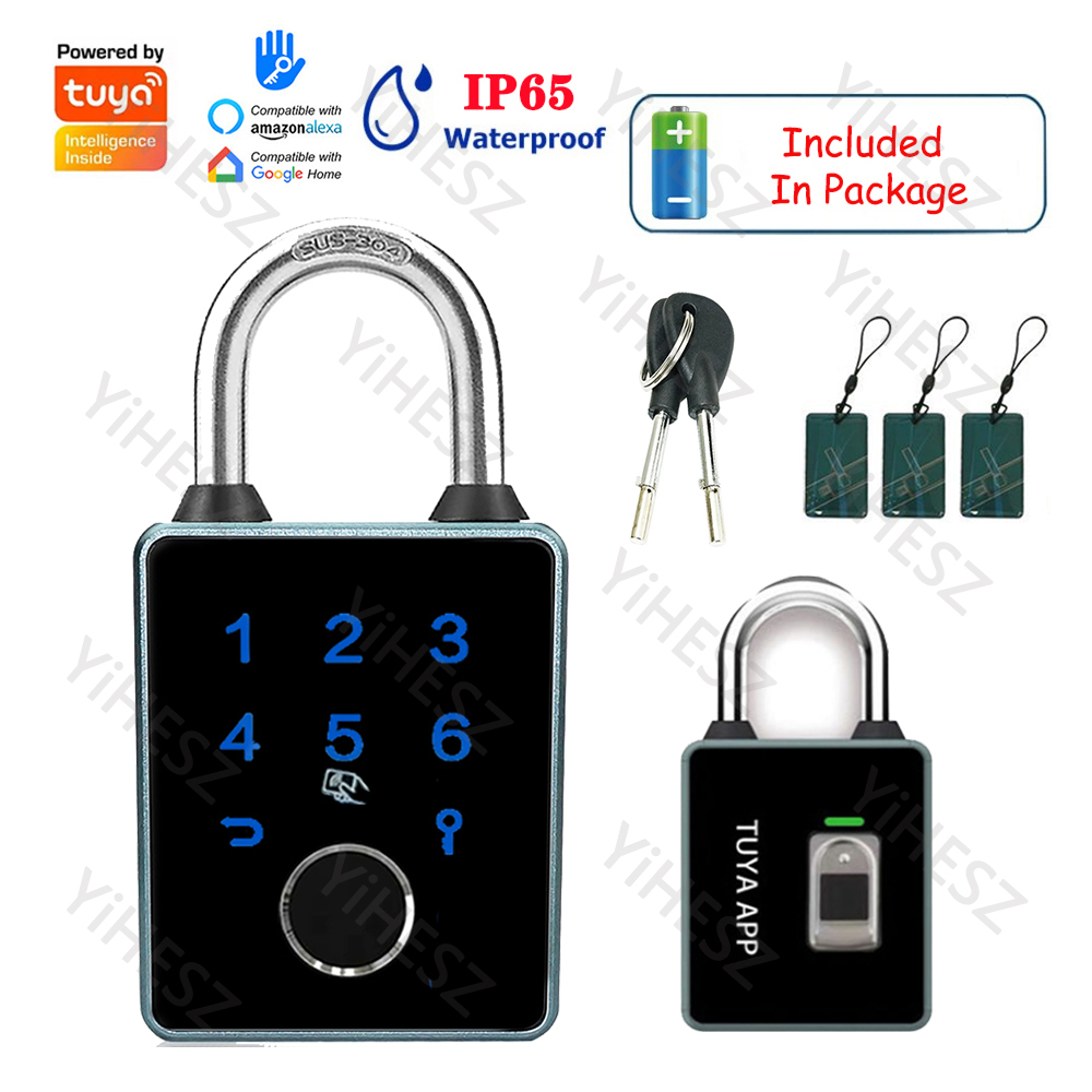 Fingerprint Padlock Weatherproof - Tuya TTLOCK 스마트 자물쇠 APP 제어