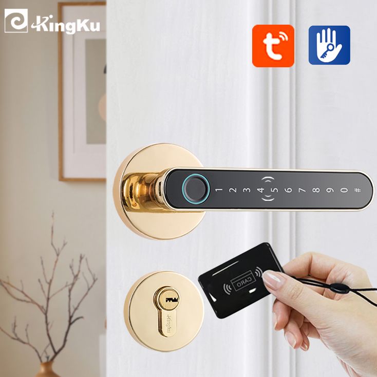 Digital Door Lock Fingerprint Handle - 스마트 지문 문짝 잠금 핸들, 홈