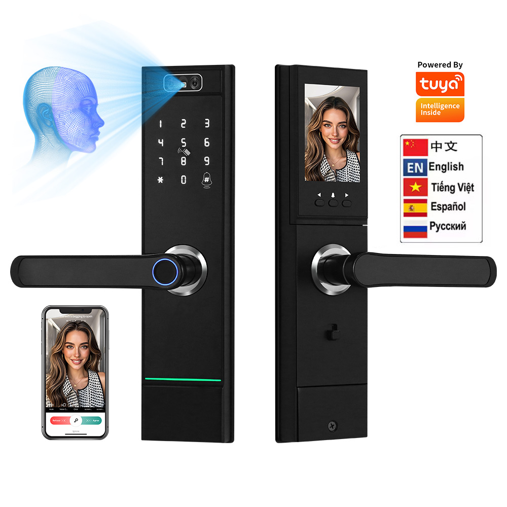 Digital Door Lock Fingerprint Handle - 고보안 도매 3D 얼굴 인식 지문