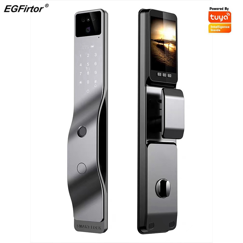 Fingerprint Padlock Weatherproof - EGFirtor Tuya 앱 얼굴 인식 지문