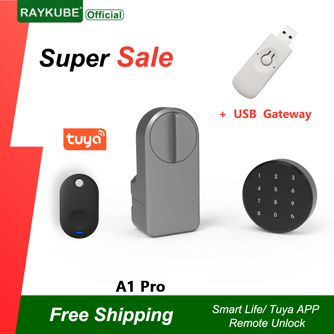 Smart Lock For Sliding Door - RAYKUBE A1 Pro Tuya BEL 스마트