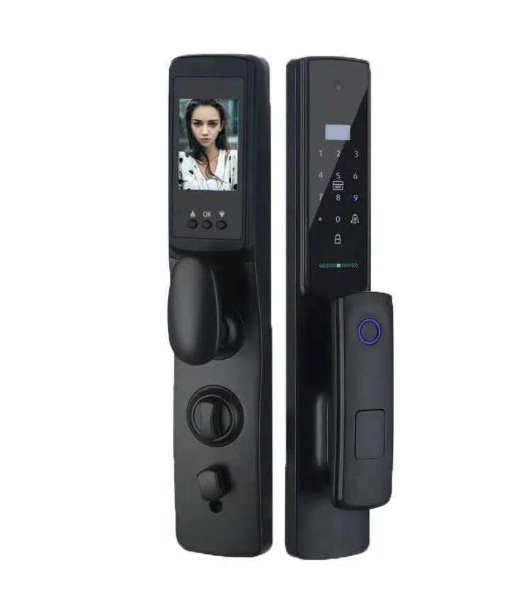 Video Door Lock With Camera Peephole - 지문 및 비밀번호 스마트 도어락, 비디오
