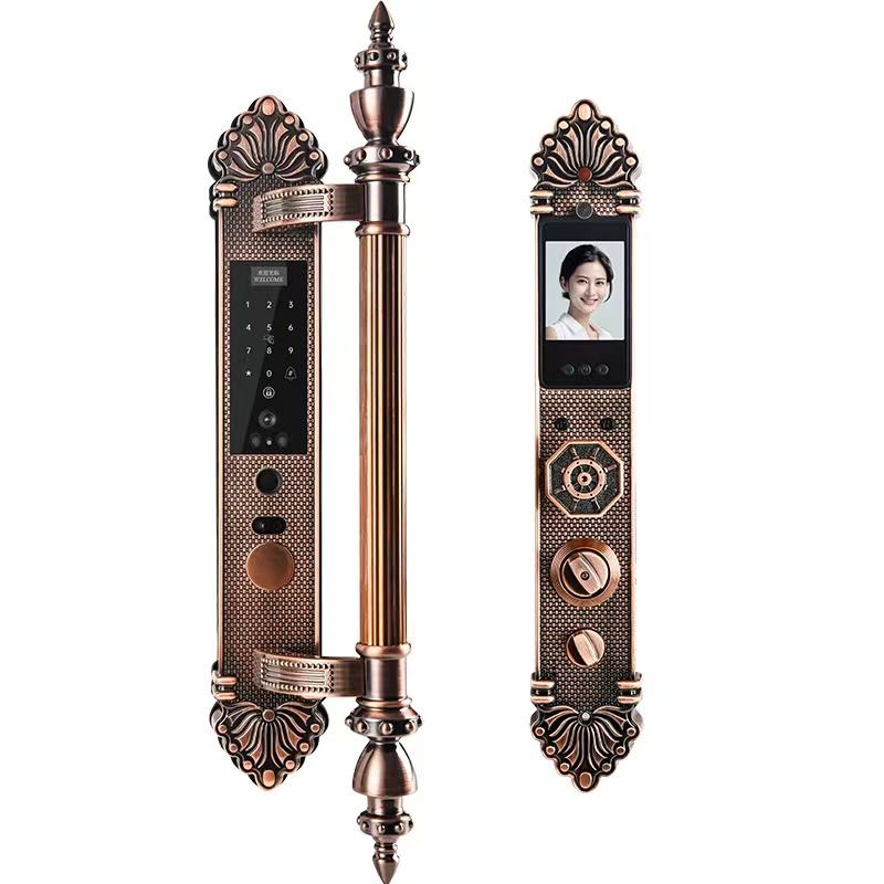 Face Recognition Door Lock - 방수 무선 3D 얼굴 및 지문
