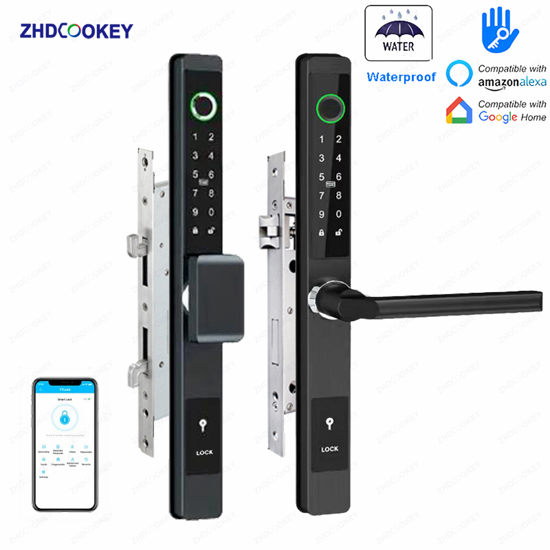 Fingerprint Padlock Weatherproof - ZHDCOOKEY 생체 인식 디지털 도어락 방수