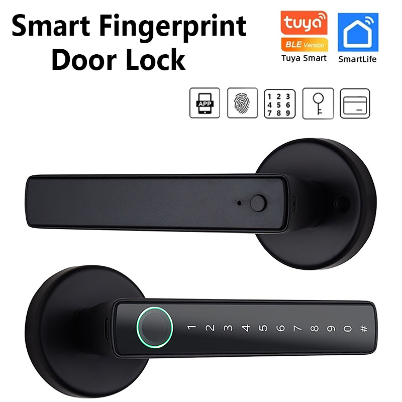Smart Lock Zigbee Gateway - Tuya Bluetooth 스마트 지문 도어 잠금