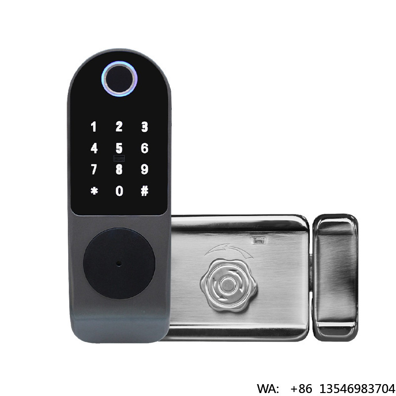 Digital Door Lock Fingerprint Handle - 투야 Wlfl 지원 지문인식 스마트 도어락