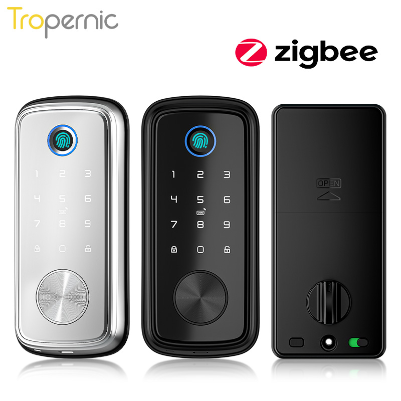 Smart Door Lock Tuya App - 투야 지그비 문짝 데드볼트 잠금, 생체