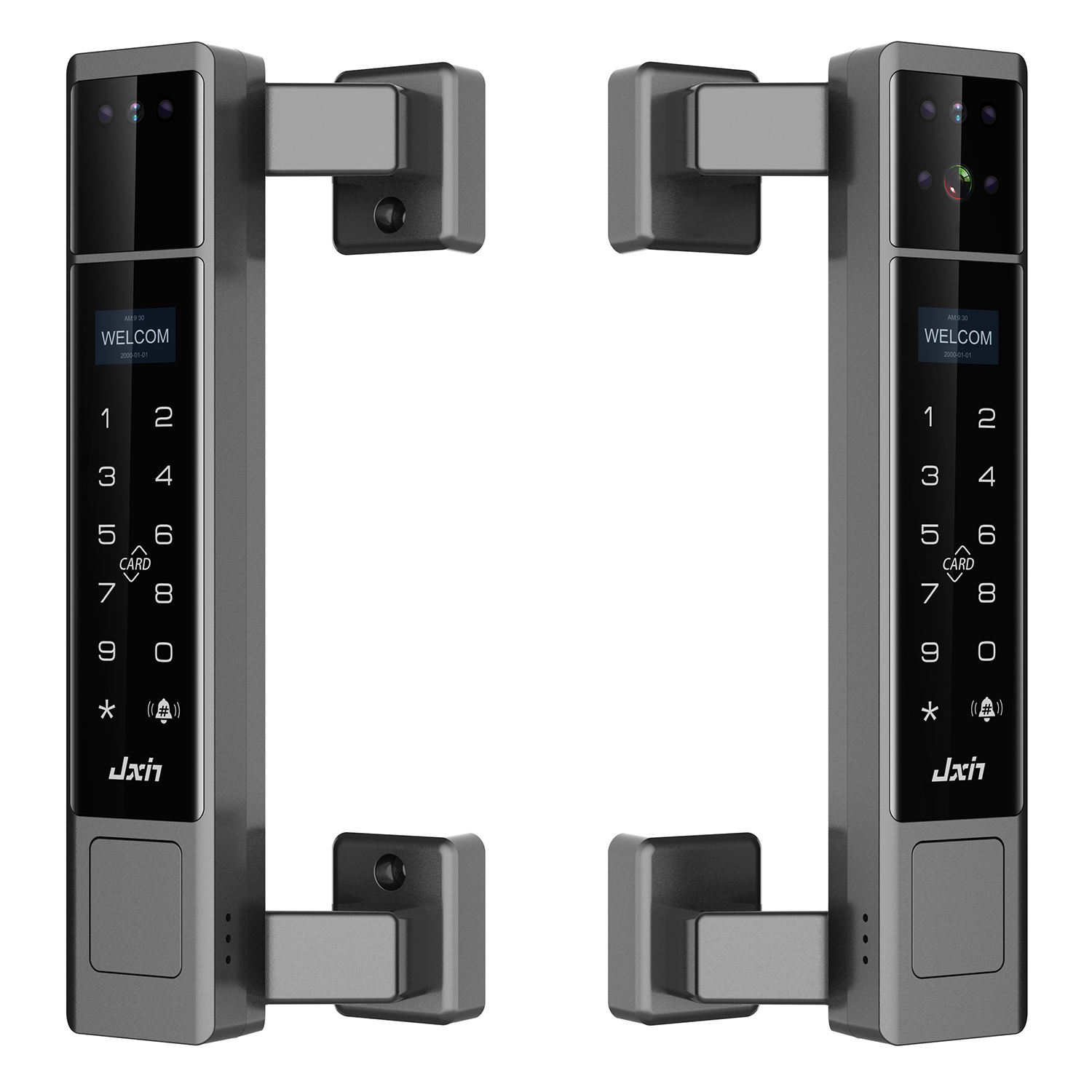Face Recognition Door Lock - IP68 방수 야외 스마트 도어락 3D