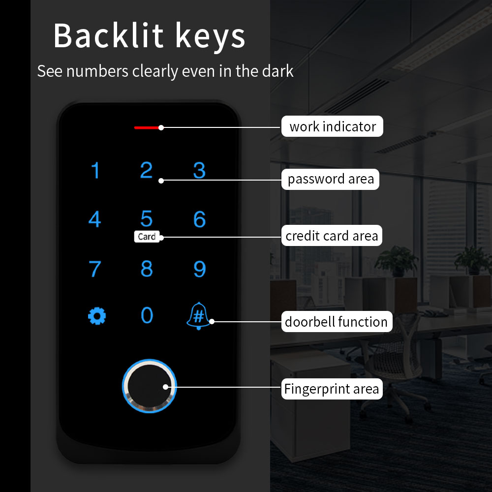 TF9 IP65 방수 NFC 지문 Tuya 앱 액세스  - Fingerprint Padlock Weatherproof 리뷰 및 가격