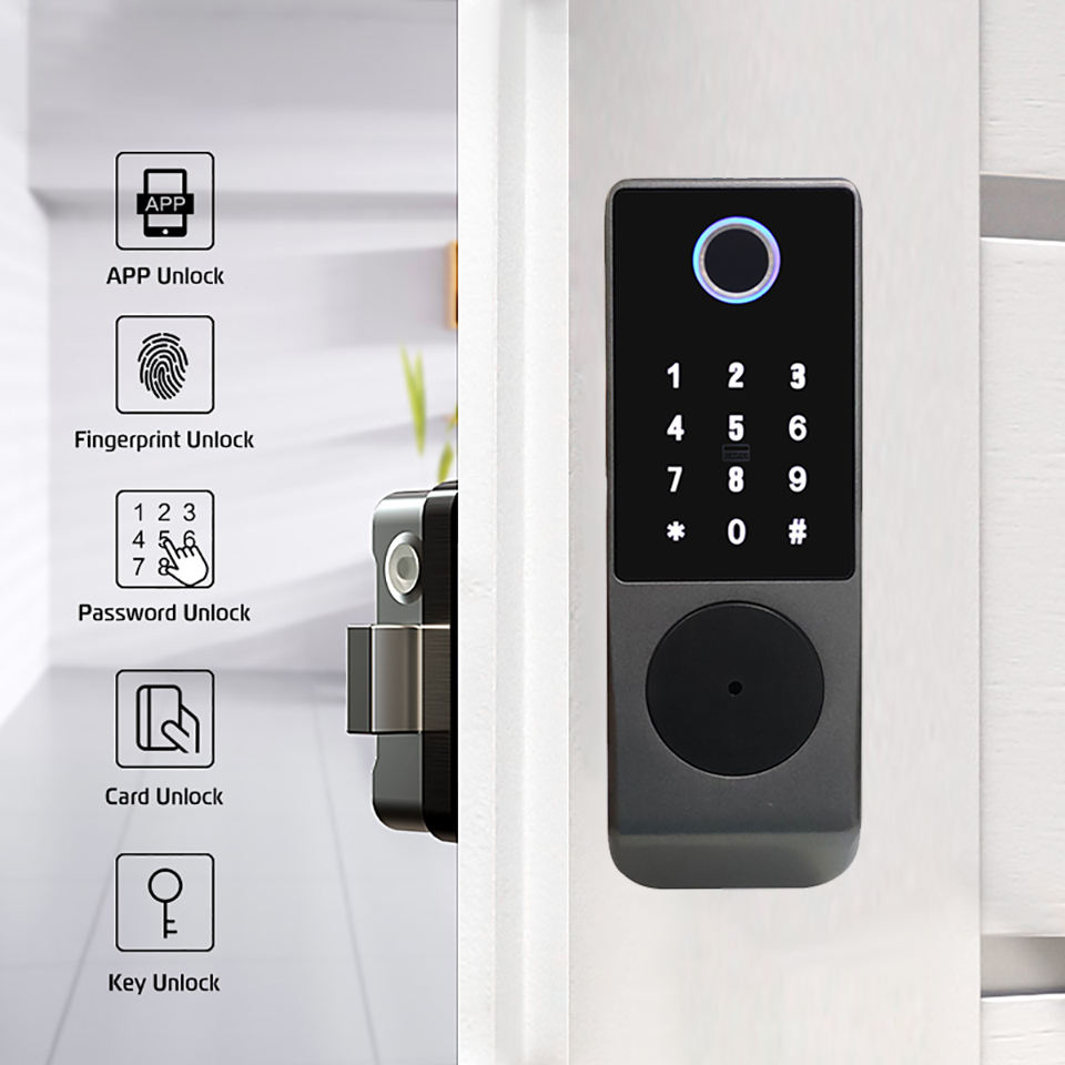 엔리케 투야 방수 야외 게이트 IP65 스마트 림 락  - Smart Rim Lock Wifi Fingerprint 리뷰 및 가격