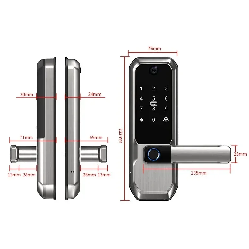 투야 와이파이 스마트 도어락, 피프홀 카메라 내장, 싱 - Smart Door Lock Fingerprint Wifi 리뷰 및 가격