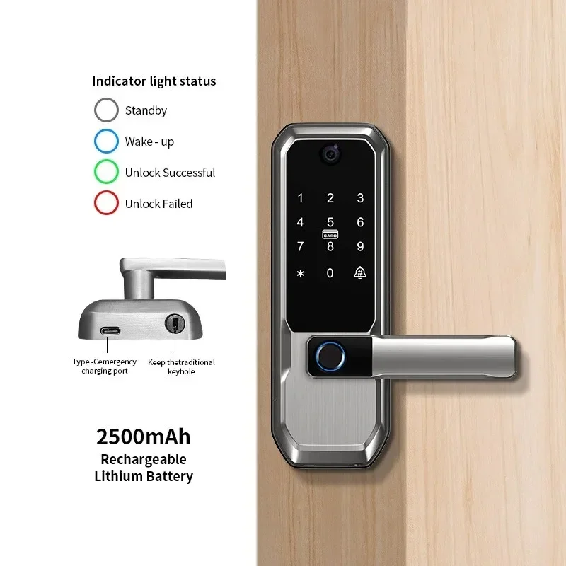 투야 와이파이 스마트 도어락, 피프홀 카메라 내장, 싱 - Smart Door Lock Fingerprint Wifi 리뷰 및 가격