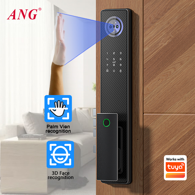 지문 인식 알루미늄 스마트 도어락 3D 얼굴 인식 손바 - Smart Door Lock 3D Face Palm Vein 리뷰 및 가격