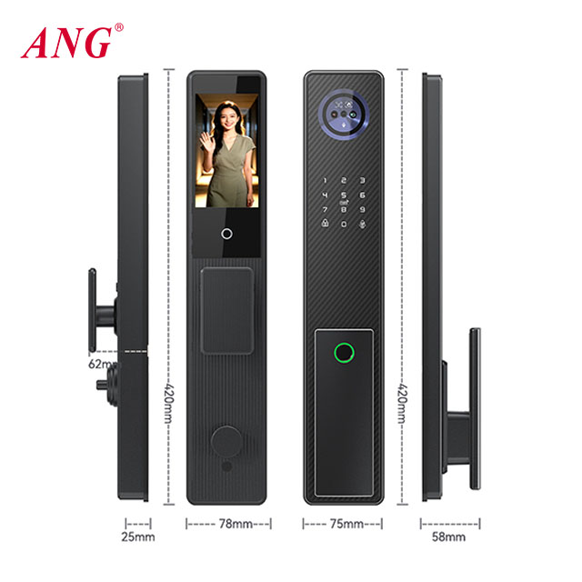 지문 인식 알루미늄 스마트 도어락 3D 얼굴 인식 손바 - Smart Door Lock 3D Face Palm Vein 리뷰 및 가격
