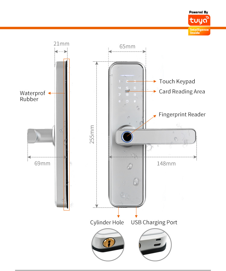 세라두라 인텔리지 X5 방수 투야 생체인식 지문 보안  - Smart Lock For Sliding Door 리뷰 및 가격