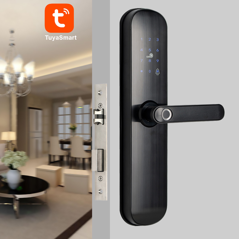 TUYA 스마트 도어 잠금 장치, 디지털 코드 생체 인 - Smart Door Lock Fingerprint Wifi 리뷰 및 가격