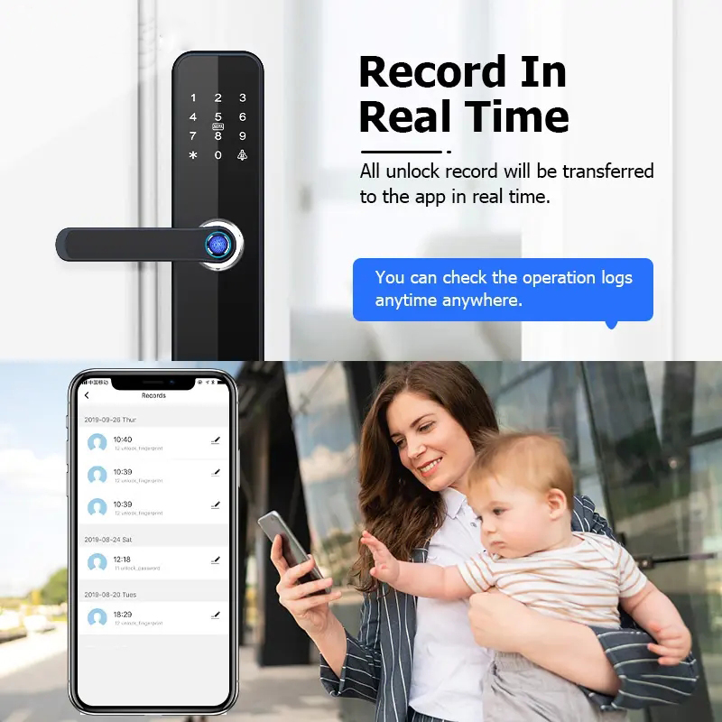 스마트 도어락 지문인식 디지털 투야 와이파이 침실 도어 - Smart Lock Zigbee Gateway 리뷰 및 가격