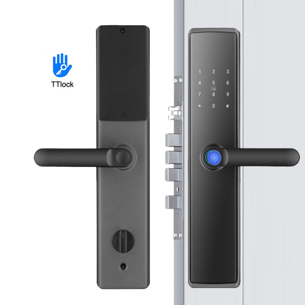 전기 디지털 키리스 보안 시스템 도어 손잡이 스마트 T - Digital Door Lock Fingerprint Handle 리뷰 및 가격