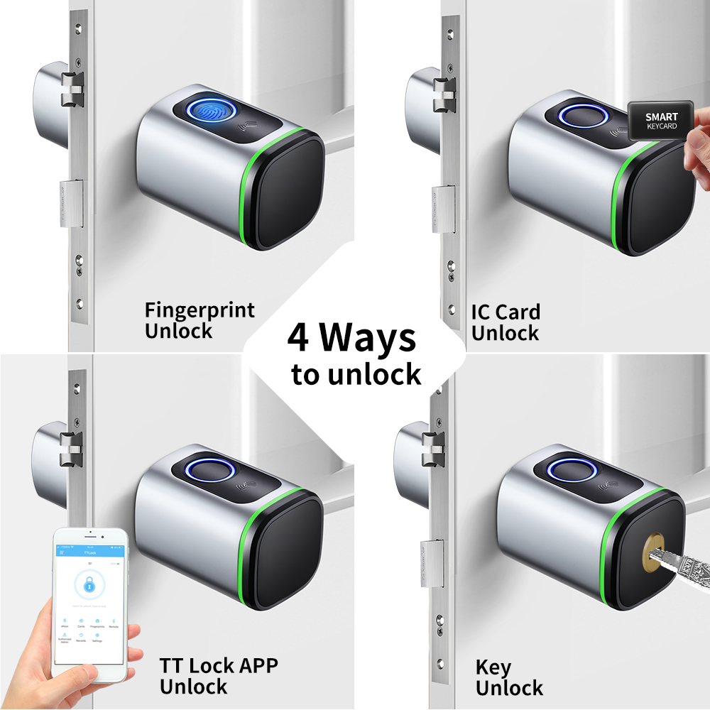 TTLOCK 앱 전자 디지털 스마트 실린더 지문 또는  - Fingerprint Padlock Weatherproof 리뷰 및 가격