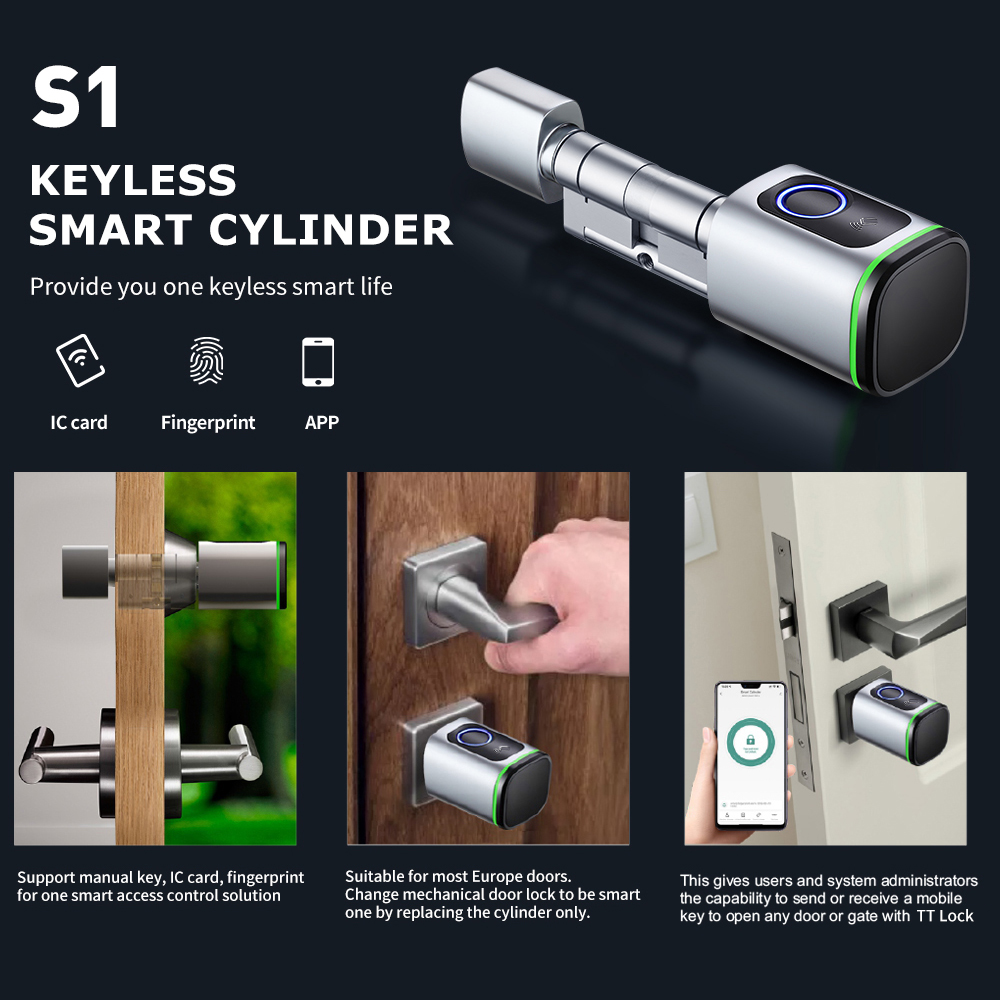 TTLOCK 앱 전자 디지털 스마트 실린더 지문 또는  - Fingerprint Padlock Weatherproof 리뷰 및 가격