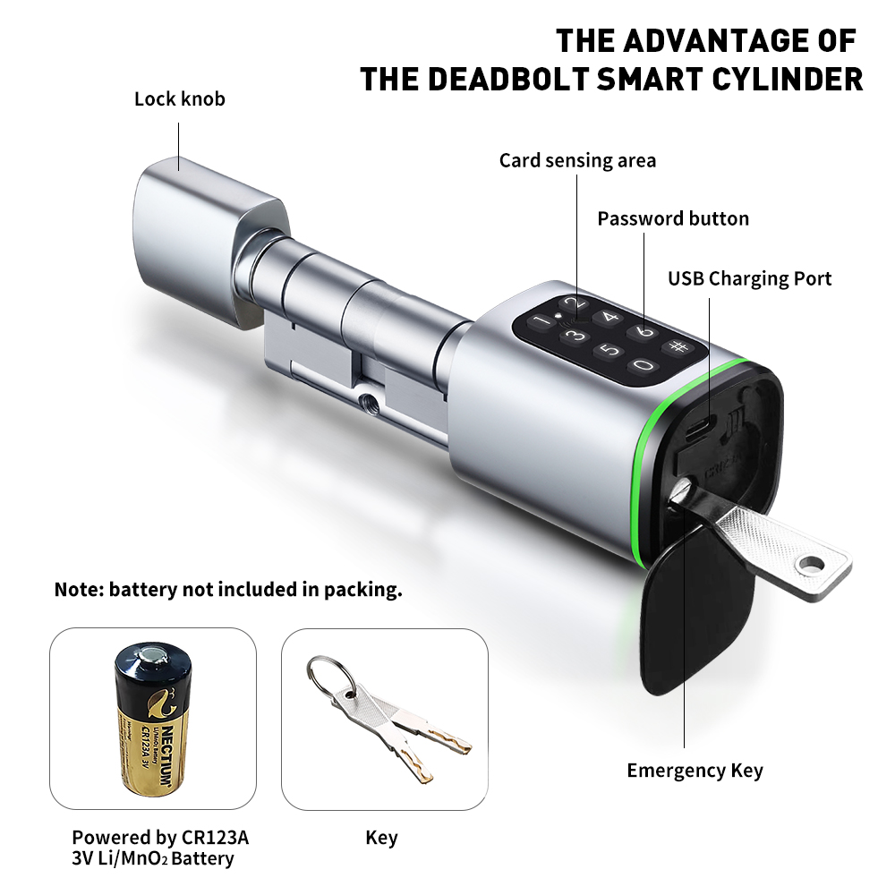 TTLOCK 앱 전자 디지털 스마트 실린더 지문 또는  - Fingerprint Padlock Weatherproof 리뷰 및 가격