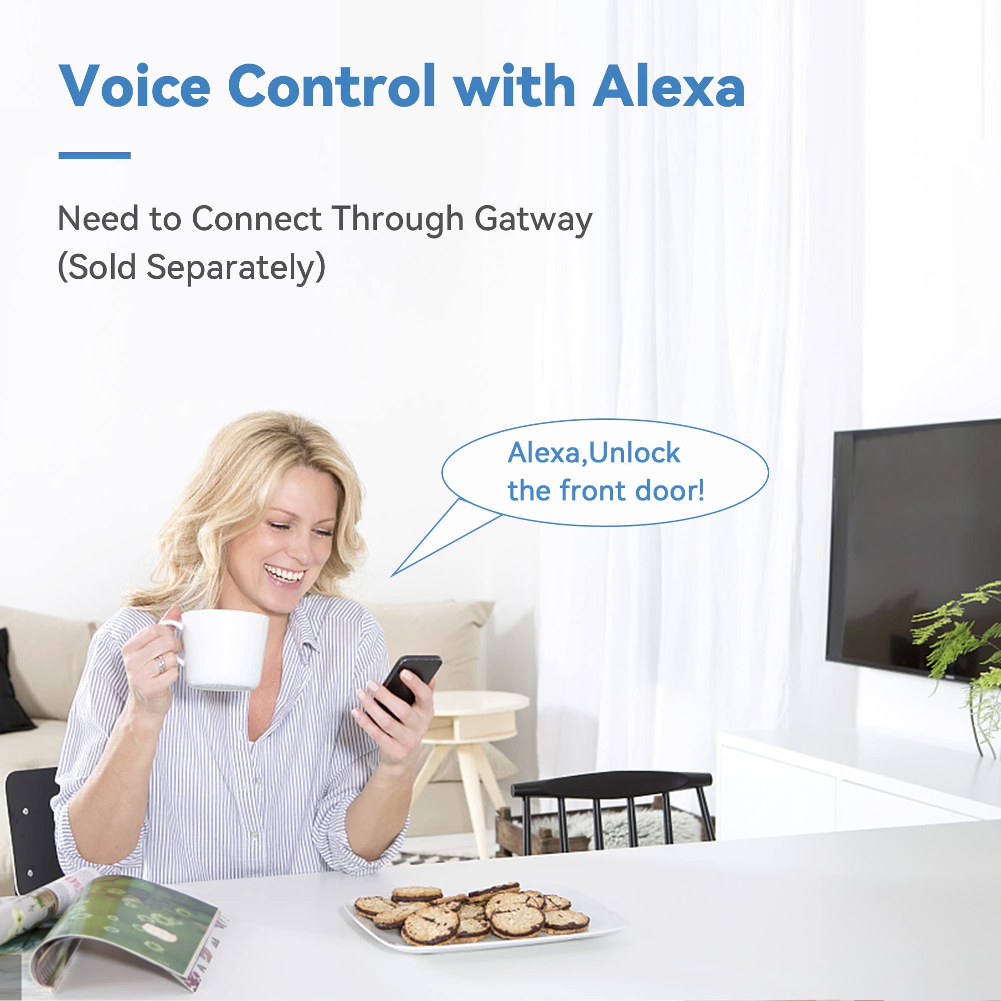 현관문용 스마트 데드볼트 잠금 장치 Alexa WiFi - Smart Lock Deadbolt Keypad Bluetooth 리뷰 및 가격