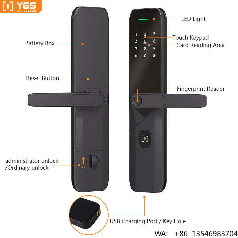 고보안 맞춤형 아파트 기계식 키 지문 디지털 비밀번호  - Digital Door Lock Fingerprint Handle 리뷰 및 가격