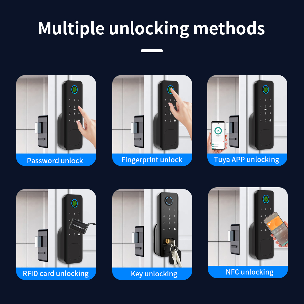 와이파이 지문인식 방수 야외 정원 잠금장치 원격 제어  - Smart Rim Lock Wifi Fingerprint 리뷰 및 가격