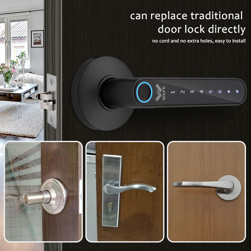 WAFU 016 지문 문짝 잠금 장치, 투야 스마트 잠 - Smart Lock Deadbolt Keypad Bluetooth 리뷰 및 가격