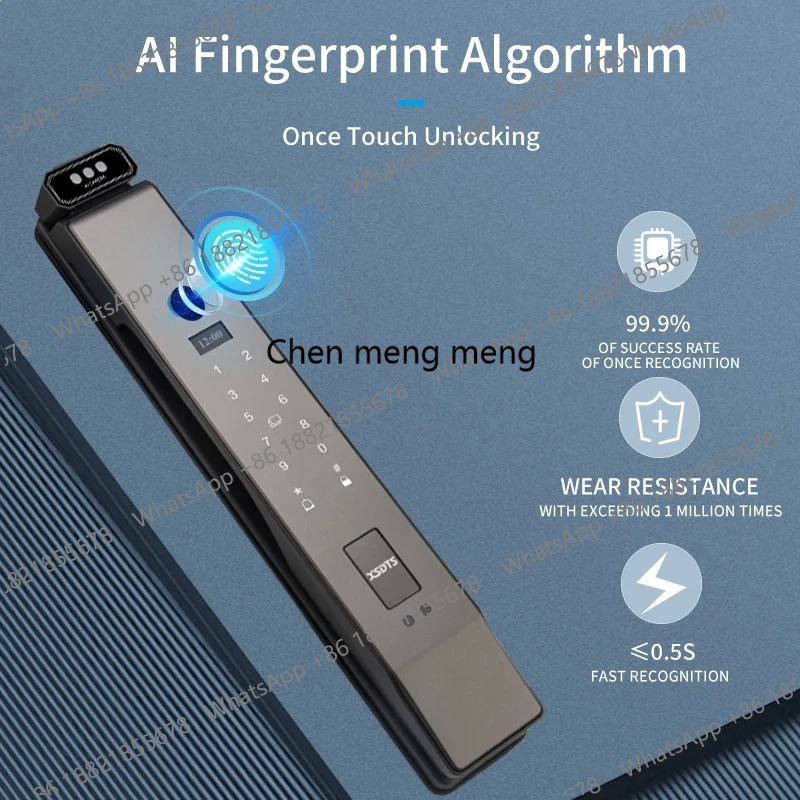 3D 얼굴 실시간 인터콤 스마트 도어락 손바닥 정맥 카 - Smart Door Lock With Camera Intercom 리뷰 및 가격