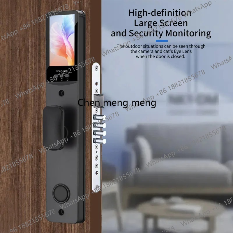 3D 얼굴 실시간 인터콤 스마트 도어락 손바닥 정맥 카 - Smart Door Lock With Camera Intercom 리뷰 및 가격