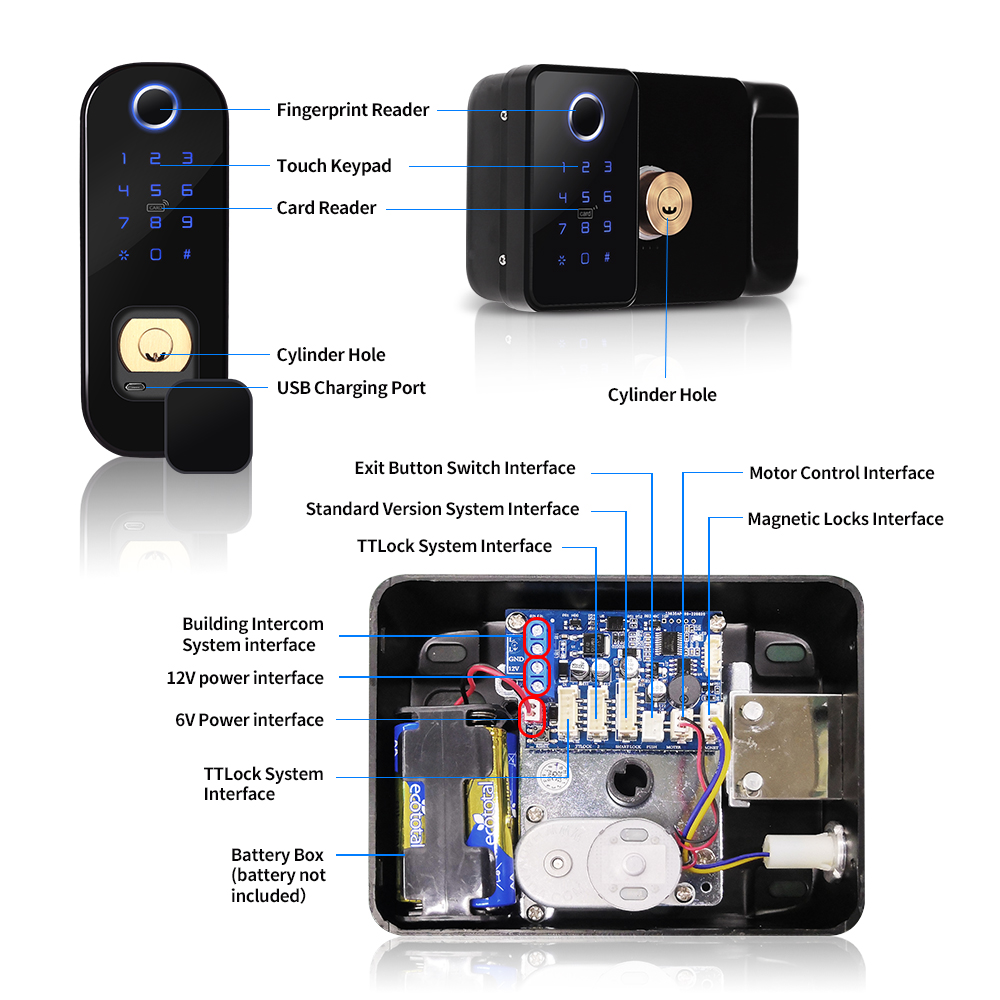 TTLOCK 앱 야외 스마트 잠금 듀얼 사이드 지문 테 - Smart Lock For Sliding Door 리뷰 및 가격