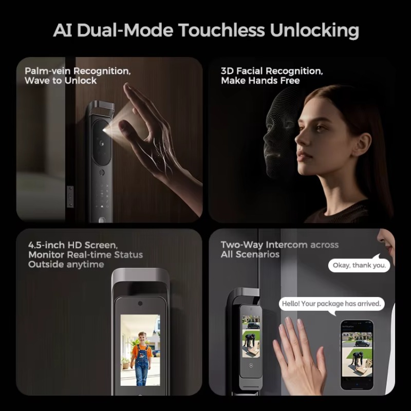 【2026】LNDU H10 비주얼 듀얼 카메라 아이 스 - Smart Door Lock With Camera Intercom 리뷰 및 가격