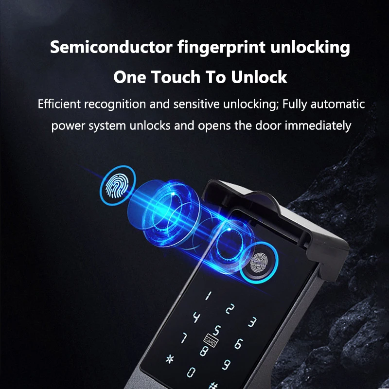 TTLock 버전 스마트락 내장형 게이트웨이 Tuya  - Smart Rim Lock Wifi Fingerprint 리뷰 및 가격