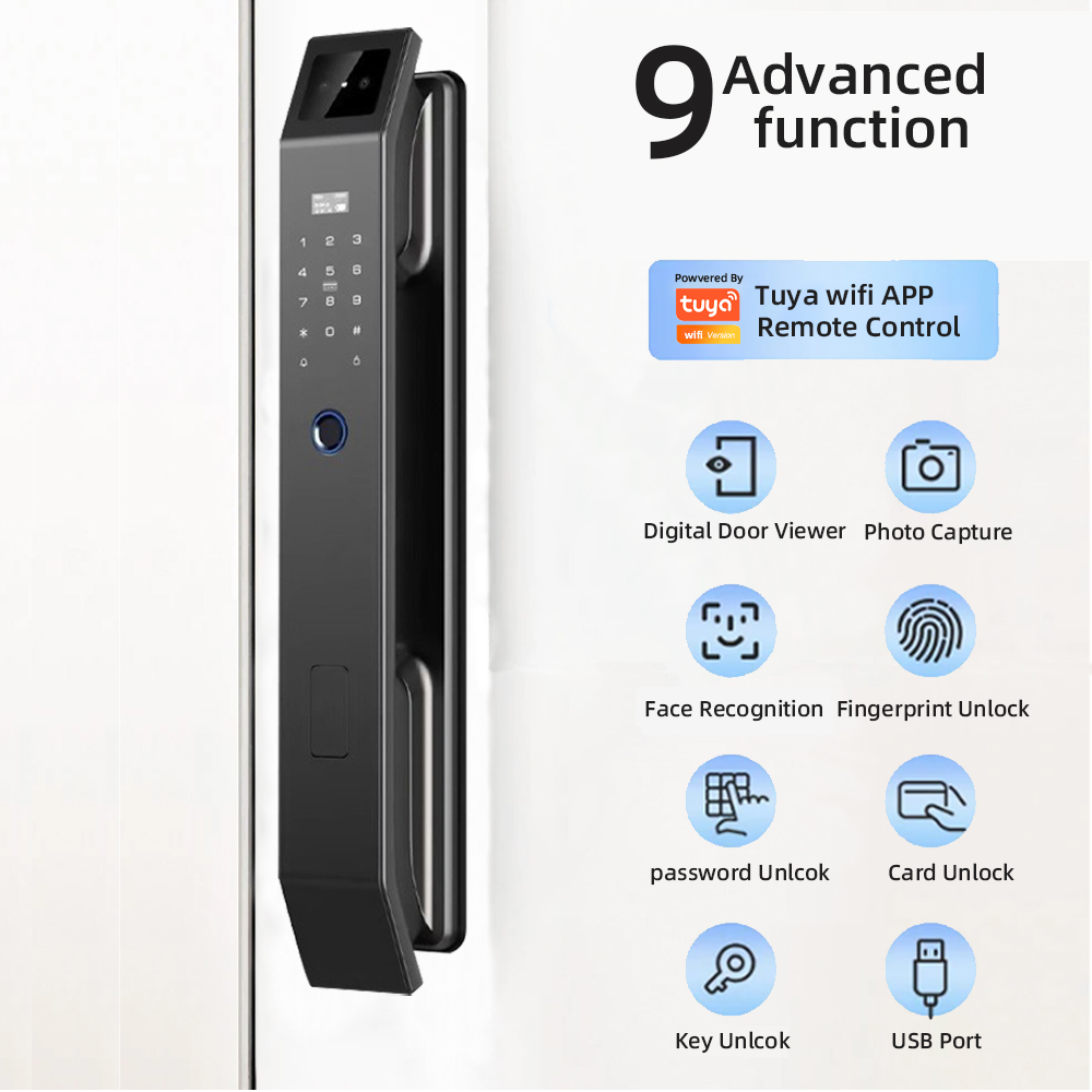 RAYKUBE DF14 Tuya WiFi 3D 얼굴 인 - Video Door Lock With Camera Peephole 리뷰 및 가격