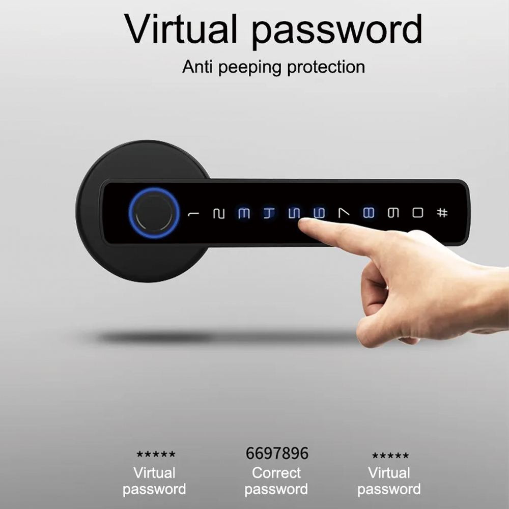 TYSH Tuya 스마트 자동 보안 생체 인식 지문 핸 - Smart Door Lock Fingerprint Wifi 리뷰 및 가격
