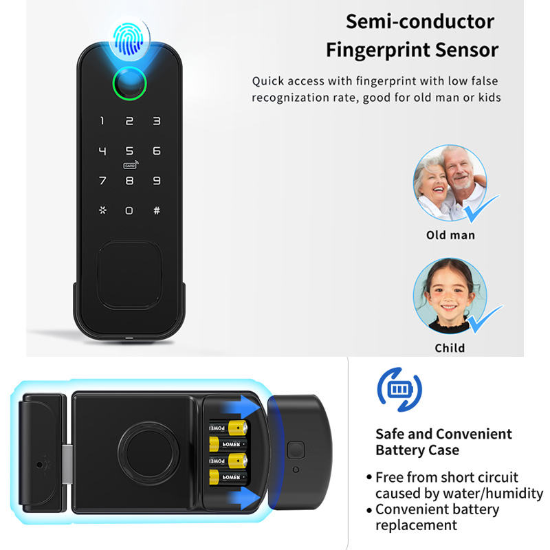 방수 양면 스마트 림 락 투야 와이파이 야외 지능형 잠 - Smart Rim Lock Wifi Fingerprint 리뷰 및 가격