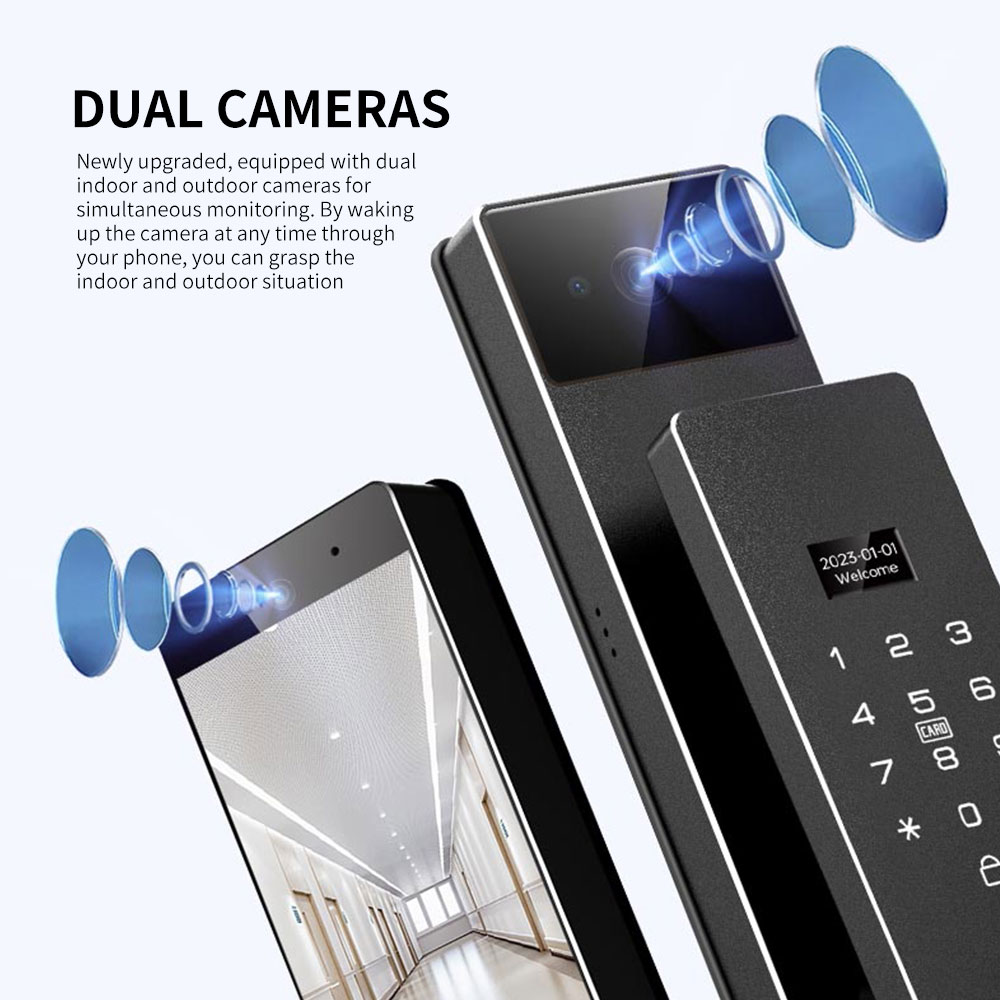 고급형 가정용 팜베인 J-링크 와이파이 3D 얼굴인식  - Smart Door Lock 3D Face Palm Vein 리뷰 및 가격