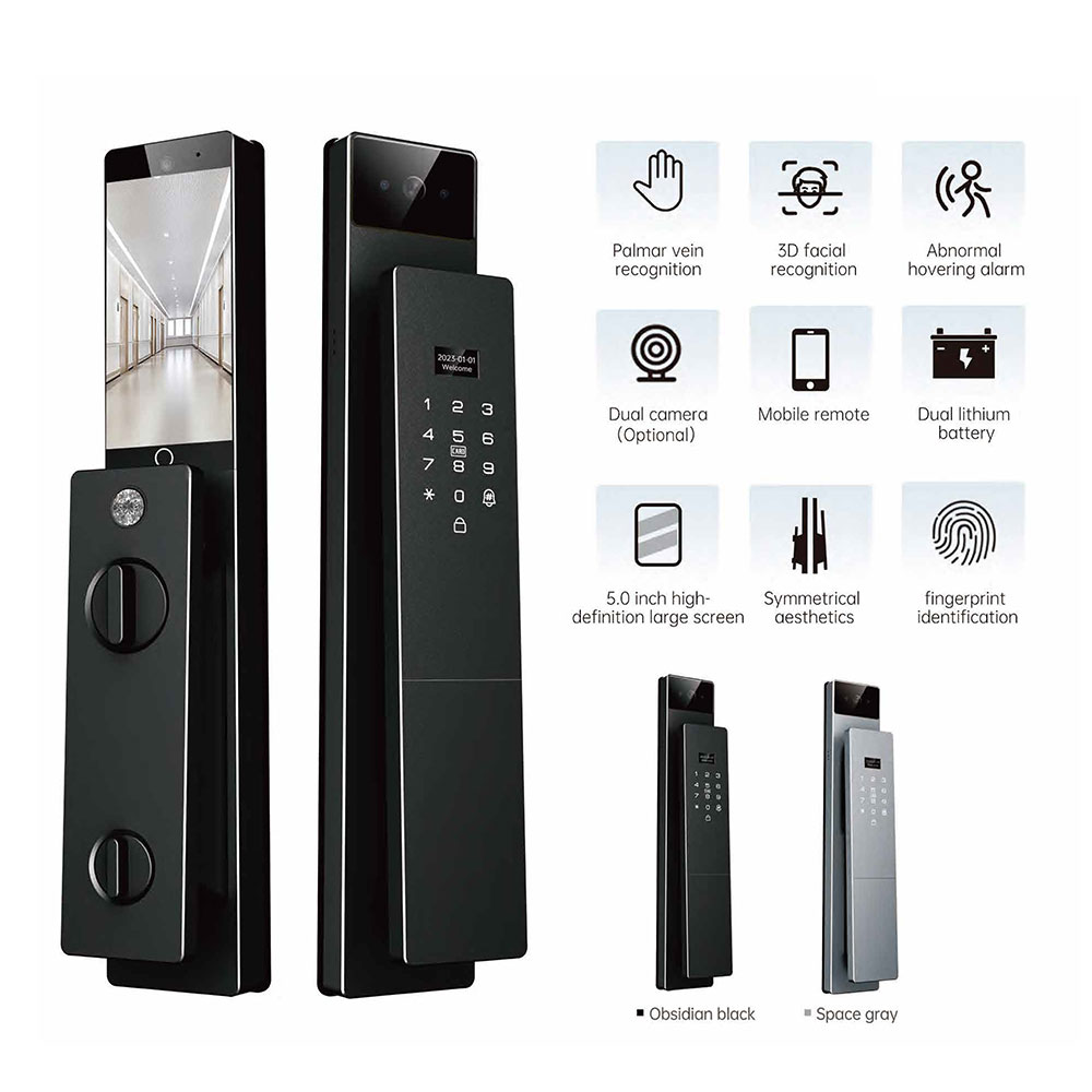 고급형 가정용 팜베인 J-링크 와이파이 3D 얼굴인식  - Smart Door Lock 3D Face Palm Vein 리뷰 및 가격