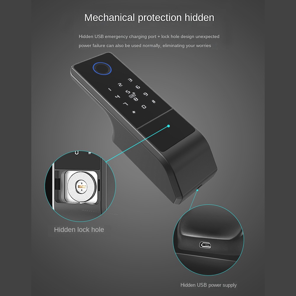 방수 투야 와이파이 스마트 도어락 디지털 비밀번호 이중 - Smart Rim Lock Wifi Fingerprint 리뷰 및 가격