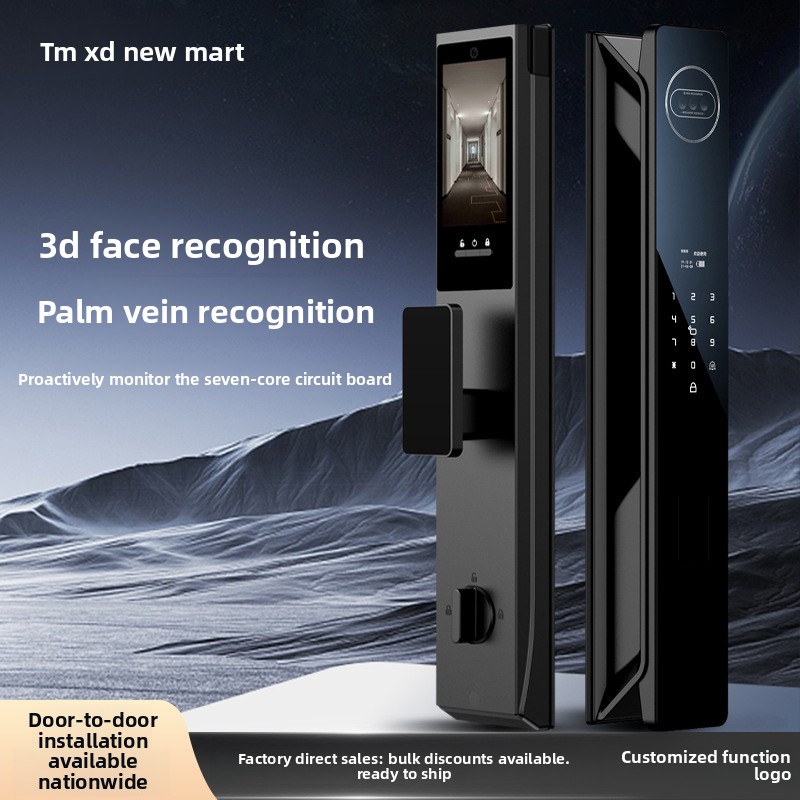 비주얼 스마트 도어락 3D 얼굴인식 HD 실내 스크린  - Smart Door Lock With Camera Intercom 리뷰 및 가격