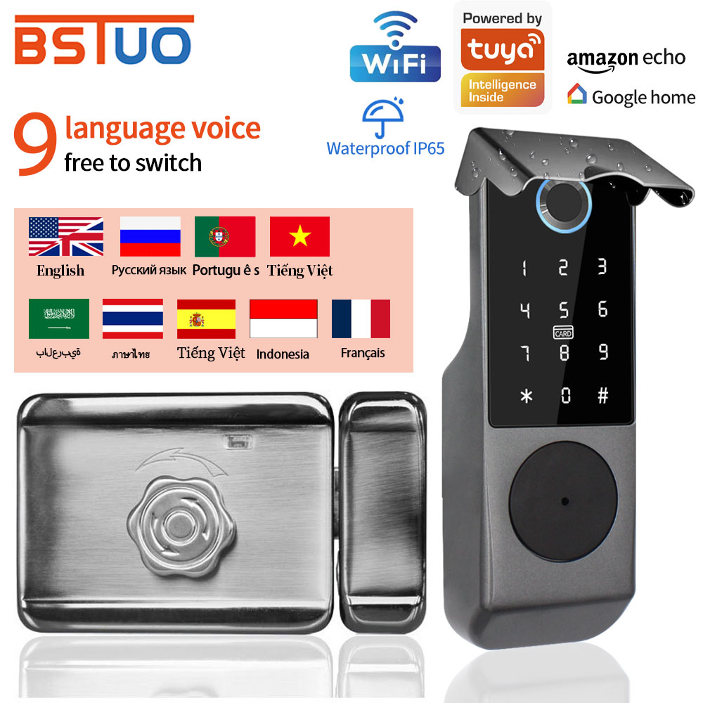 TUYA WIFI 스마트 도어 잠금 지문 잠금 IC 카 - Smart Lock For Sliding Door 리뷰 및 가격