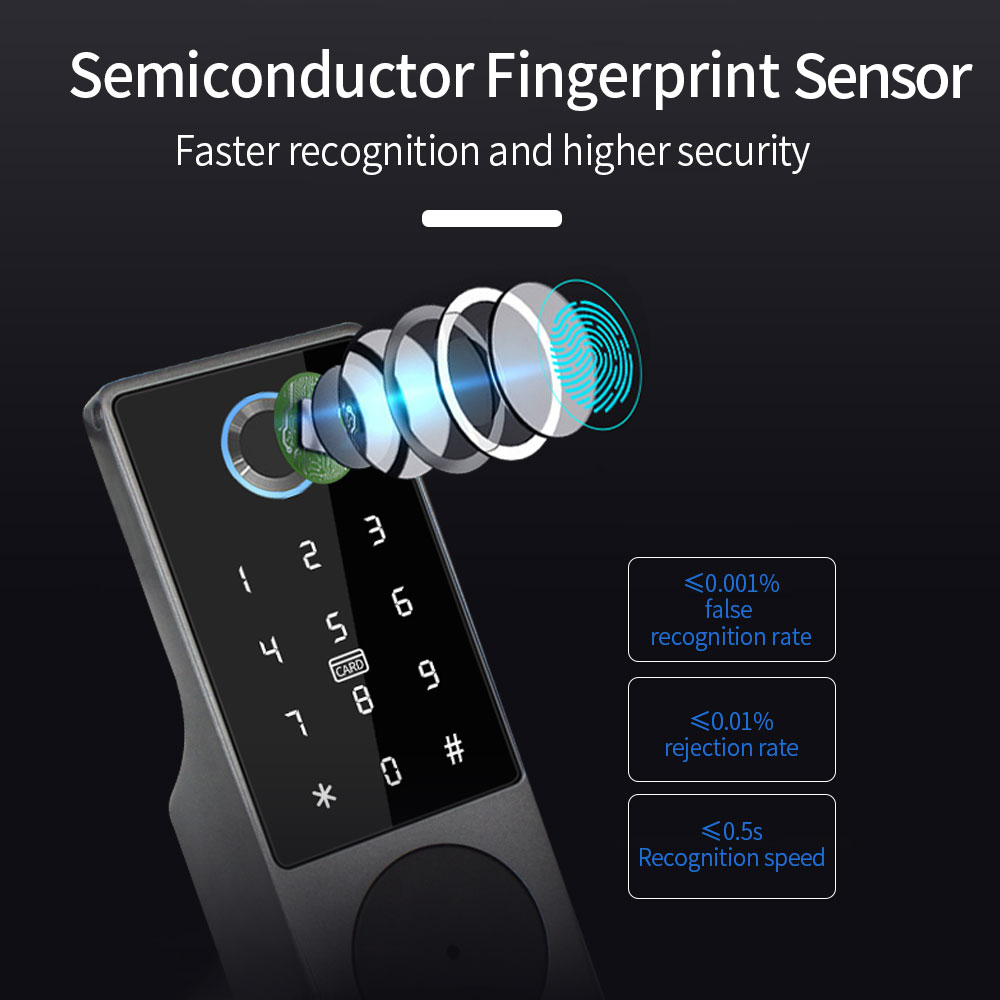 TUYA WIFI 스마트 도어 잠금 지문 잠금 IC 카 - Smart Lock For Sliding Door 리뷰 및 가격
